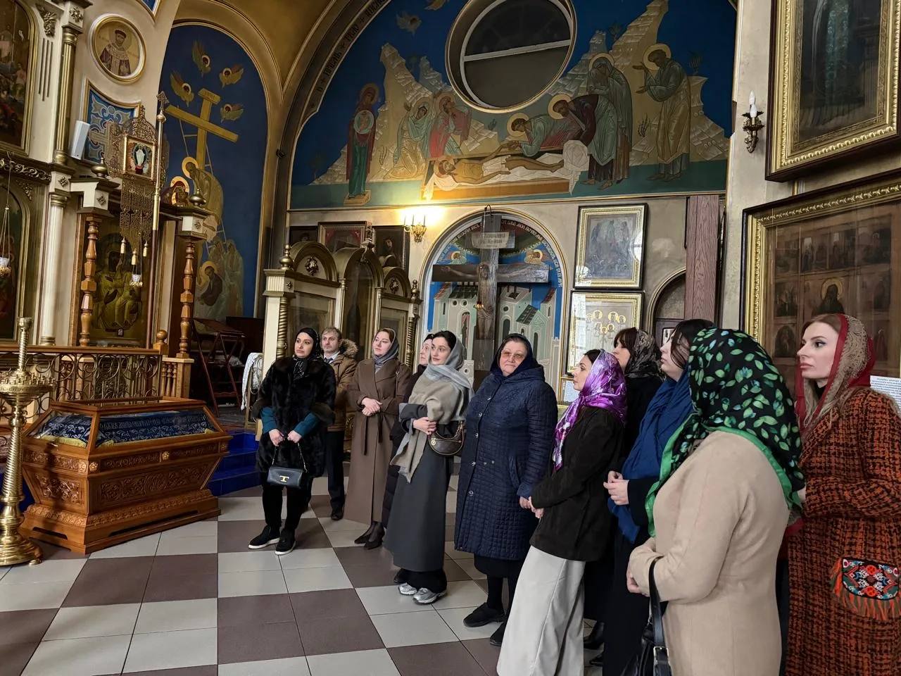 Сотрудники Миннаца Дагестана посетили Свято-Успенский кафедральный собор в преддверии Великого поста